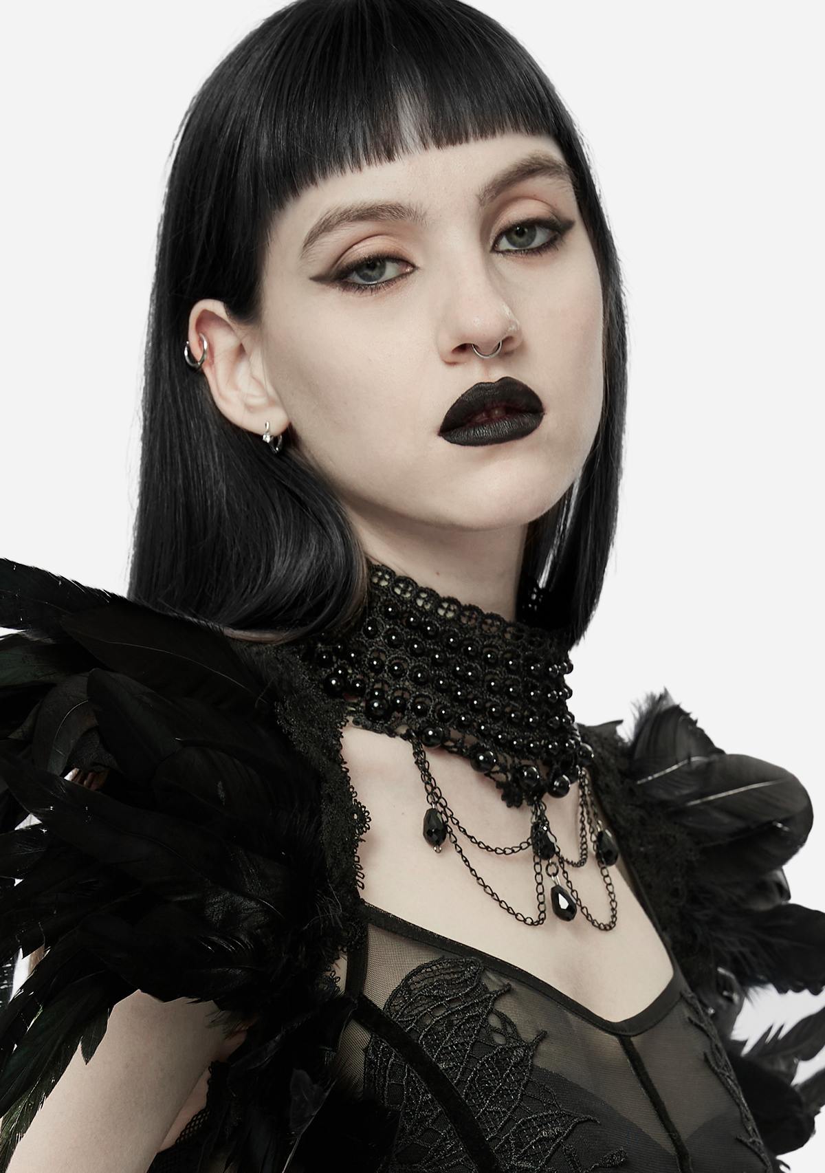 Gothic Gorgeous Pearl Choker