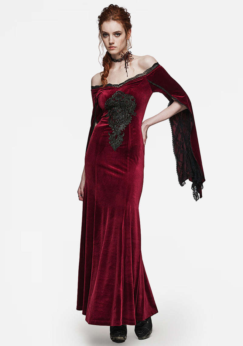 Goth Velvet Dress